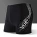 Man's clothing Swimming trunks Male professional training slim men's flat Angle plus size swimming trunks sexy quick drying men's swimsuit_viptrois.com