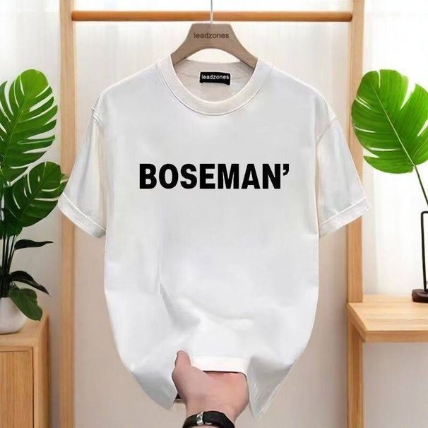 2025 Summer Loose Men And Women Pullover 100% Cotton Short Sleeve T-shirt_viptrois.com