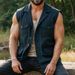 Men's Corduroy Vest Casual Workwear Jacket Slim Fit Waistcoat Retro British Style Multi-Pocket Fashion Trends_viptrois.com
