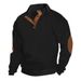 2027 Fashion European-USA Knitwear Pullovers Youth/Men Polyester Stand Collar Half Button Long Sleeve Jacquard Sweater S-5XL_viptrois.com