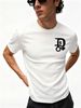 3 Pack Premium Men's Abstract Hollow D Letter Tiny Figure Printed T-Shirt, Heavy Cotton Crew Neck Casual Tee Luxury Summer Essential Black White Grey_viptrois.com