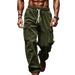 Men's Corduroy Pants Casual Wide Leg Breathable Multi Pocket Straight Leg Autumn Winter Style_viptrois.com