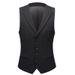 Men's slim black casual business suit three-piece men suits_viptrois.com