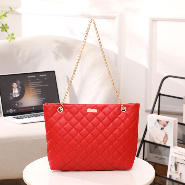 Women's Shoulder Bag - Quilted Crossbody Tote For Daily Use (Fashion & Minimalist Design)_viptrois.com