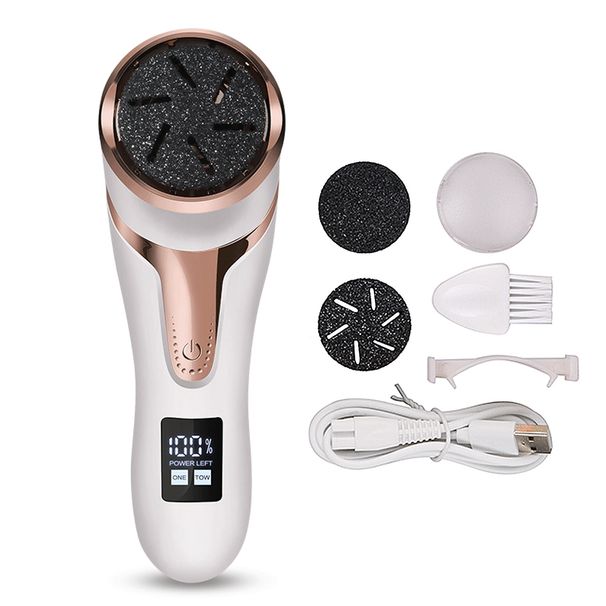 Electric Callus Remover Kit Rechargeable Portable Waterproof File Dead Hard Cracked Dry Skin Pedicure Foot Ca_viptrois.com