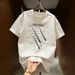 Men's Heavyweight Cotton T-Shirt Short Sleeve Loose Fit Casual Crew Neck Printed Top American Trendy Brand Summer INS Style_viptrois.com