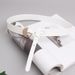 Fashionable semi-circle buckle knotted wide belt women's decorative dress with skirt waist versatile pure cow leather belt_viptrois.com