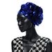 African Style Oversized Turban Hat – Ethnic Flower Headwrap For Weddings & Special Occasions_viptrois.com