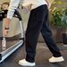 Men's Clothing Autumn And Winter New Style Handsome Men's Versatile Solid Color Versatile Trendy Casual Pants_viptrois.com