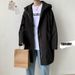 Handsome Mid To Long Hooded Windbreaker For Men In Spring And Autumn, Korean Loose Coat, Trendy Workwear Jacket_viptrois.com
