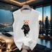 American T-shirt Ruffian Handsome Ins Street Men's Sleeveless Youth Summer Trendy Brand Loose Round Neck Vest Top_viptrois.com