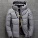 Men’s Short Puffer Jacket – 550FP White Duck Down, Lightweight Hooded Coat For Streetwear & Daily Commute (Black/Grey/Red, M-4XL,)_viptrois.com
