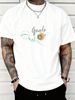 Sports Style Men's T-Shirt Soccer Goals Graphic Print Casual Crew Neck Short Sleeve Cotton Tee For Daily Wear_viptrois.com