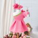 New Summer Girls Suits For Small And Medium Children Flying Sleeves Flower Puffy Skirt Dress Hair Accessories_viptrois.com