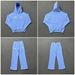 men's y2k casual wide leg pants suit hooded sweatshirt sweatpants twopiece set trendy embroidered loose fit for spring autumn_viptrois.com