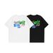 Men's Clothing Men's Wear | Irregular Letter Printed T Shirt 2025 Spring And Summer New Trend Brand American Loose Round Neck Short Sleeve_viptrois.com