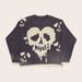 Gothic Halloween Knit Sweater For Men & Women - Vintage Skull Jacquard Pullover, Loose Fit, Warm & Stylish Streetwear_viptrois.com