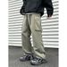 Men's Casual Cargo Pants - Relaxed Fit Straight Leg Workwear Trousers For Outdoor & Daily Wear (Black, Navy, Khaki, Green, Gray)_viptrois.com