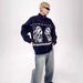 Autumn And Winter Men's And Women's American Retro Loose And Lazy Zipper Sweater Fashionable Versatile Loose Street Knitted Sweater Jacket_viptrois.com