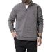 Men’s Slim-Fit Half-Zip Sweatshirt – Velvet-Touch Cotton-Linen Blend (Dark Gray/Tibetan Blue/Coffee/Burgundy/Black, M-XXXL)_viptrois.com