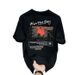 Men's Clothing Heavy Cotton Short Sleeved T Shirt Casual Trend Men and Women Summer Ins White Round Neck Top Trendy Versatile Men's Half Sleeve_viptrois.com
