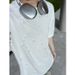 Men's Clothing Special Summer Short Sleeved T Shirt Men's Niche Starry Sky Hole Design Men's Bottoming_viptrois.com