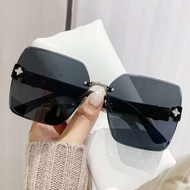 Women's Glasses glasses fashion trimmed sunglasses large frame anti ultraviolet sunglasses for men and women Retro sunglasses_viptrois.com