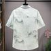 Men's Clothing Summer Lapel Casual Short Sleeved Shirt Youth Trendy Personality Simple Ice Silk Shirt_viptrois.com