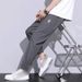 Men's Vintage Style Jogger Pants – Summer Retro Letter Print Casual Sweatpants With Drawstring (M-5XL) – Loose Fit Streetwear & Workwear_viptrois.com