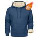 New Solid Color, Fleece And Thickened Warm And Casual Men's Solid Color Hooded Sweatshirt For Autumn And Winter 2025_viptrois.com