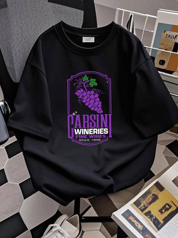 Carsini Wineries Retro 80s TV Themed T Shirt Columbo Detective Classic Gift Idea Stretched Versatile Homme Streetwear Graphic Slightly Casual Soft_viptrois.com