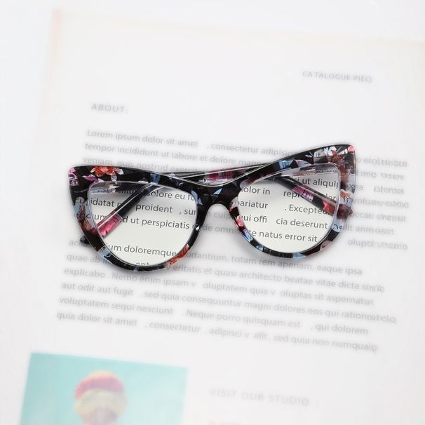 Blue Light Blocking Cat Eye Glasses - Lightweight Black Frame For Women (Prescription Ready)_viptrois.com