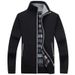 Loom European Size Winter Long Sleeve Stand Collar Fleece Cardigan Sweater Men's Knitted Jacket Cross-Border E-commerce_viptrois.com