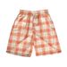 Men's Hawaiian Plaid Casual Shorts Spring Summer Beachwear European American Style Comfortable Fit Pants_viptrois.com