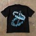 Pure Cotton American Street Style Letter Print Short T-Shirt For Men Summer Casual Loose Fit Ins Trend Half Sleeve_viptrois.com