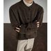 American Retro Contrasting Cardigan Sweater Men's Spring And Autumn High-end Design Top Lazy Wind Loose Knitted Jacket_viptrois.com