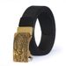 Men's Belts Sports And Leisure Nylon Belts Bronze Alloy Automatic Adjustment Buckle Breathable And Wear Resistant Belts_viptrois.com