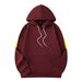 Men's Casual Hooded Sweatshirt With Stylish Yellow Stripes - Lightweight Polyester Pullover For Streetwear & Everyday Comfort (S-XXXL, Grey/Black)_viptrois.com