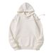 Pure Pure 300g Korean Style Autumn Winter Long Sleeve Hooded Pullover Solid Color Cotton Couple Milk Silk Hoodie Sweatshirt_viptrois.com