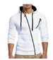 Men's Clothing Autumn and Winter New Classic Oblique Zipper Hooded Men's Casual Slim Sweater Jacket W01_viptrois.com