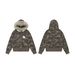 Men's Clothing American Retro Detachable Fur Collar Hoodie Jacket For Women 2025 Autumn And Winter New Hot Girl Short Camouflage Sweatshirt Top_viptrois.com