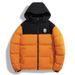 Unisex Winter Hooded Coat With Windproof & Thermal Padding - Oversized IS Letter Print Casual Jacket For Couples_viptrois.com