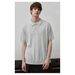 Men's Short Sleeve Polo Shirt Retro Solid Color Knitted Business Casual Summer Top New_viptrois.com