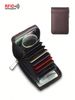 Men's Bags Anti Theft RFID Card Holder Anti Demagnetization Driver's License Men's Carbon Fiber Zipper Accordion Women's Credit Card Holder_viptrois.com