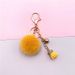 Bag Charm Creative Keychain Cute Tassel Fruit Color Fur Ball Car Key Chain Bag Pendant Plush Small Gift Accessories_viptrois.com