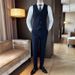 Men's Clothing Slim Fit Vest & Dress Pants Set Formal Wedding Groom & Groomsmen Suit, Business Casual Office Wear, Autumn Collection_viptrois.com