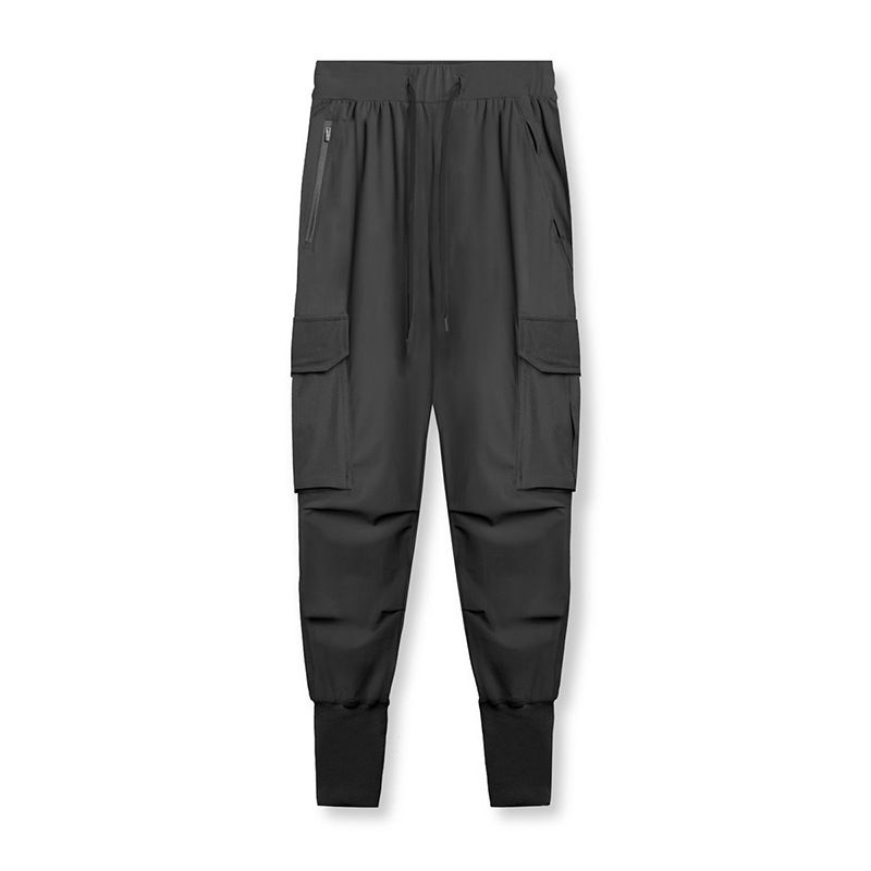 Men's quick-drying pants multi-pocket stretch leg sweatpants_viptrois.com