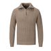 Men’s Half-Zip Knit Sweater – Modern Stand Collar Design, Casual & Versatile For Fall & Winter_viptrois.com