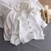 Kid's Clothing Children's stand up collar cotton gauze suit summer thin boys and girls pure cotton home clothes baby gauze air conditioning clothes_viptrois.com