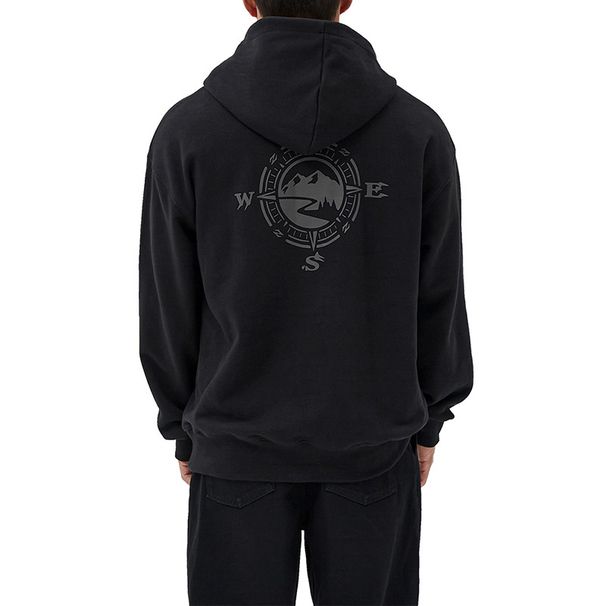 Autumn 300g Terry Sweatshirt Men's Casual Sports Hoodie Compass Korean Style Trendy Niche Pullover_viptrois.com